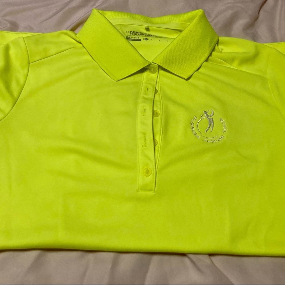 Nike Dri-Fit Tour Performance short sleeve Medium Junior girls Golf Shirt
